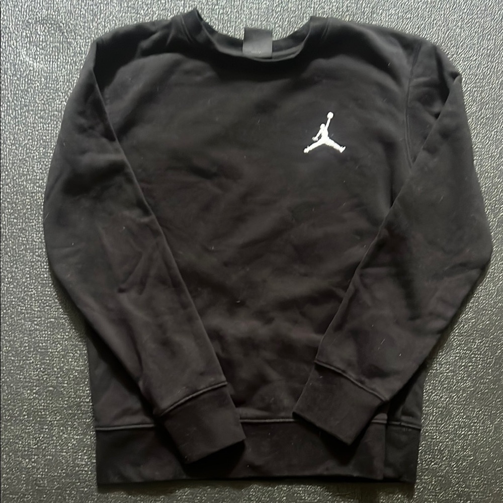 Jordan Black Kids Sweatshirt with White Logo